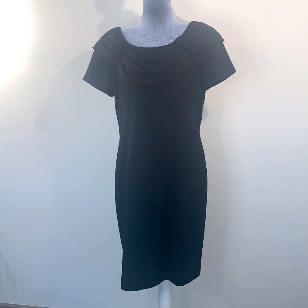 A black Talbots dress size 12.